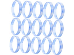 Plafope 20-pulseiras De Silicone Elásticas, Pulseiras Motivacionais De Silicone Em Gel