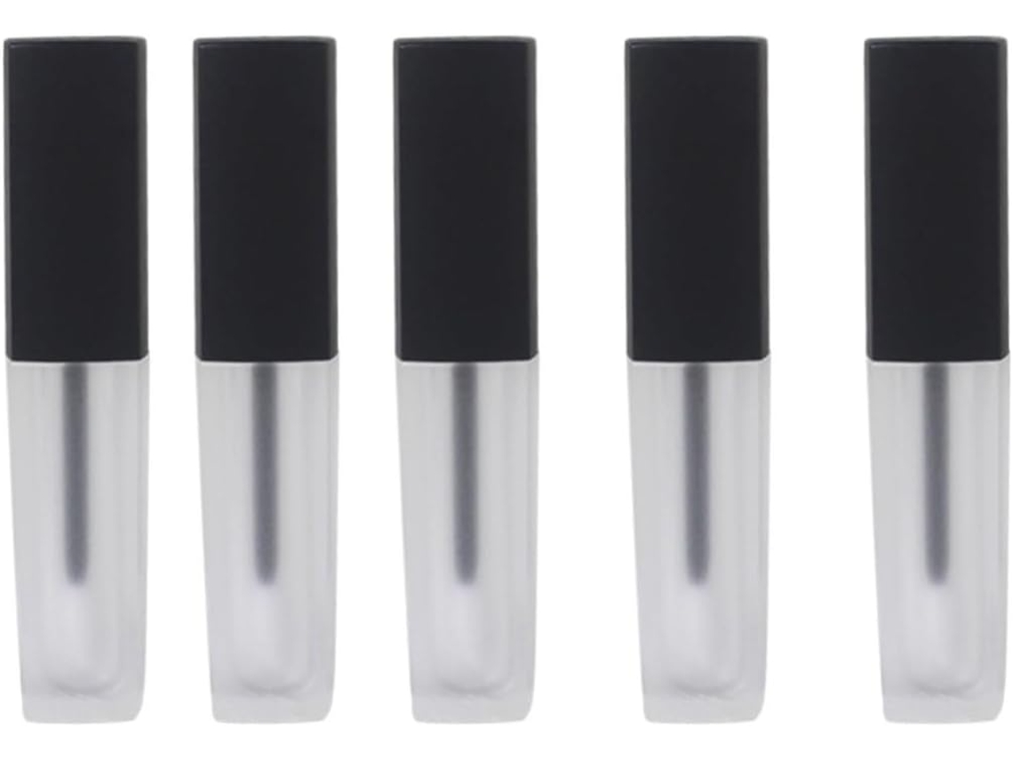 Frascos Vazios Para Brilho Labial, Design Elegante E Prático, Plástico