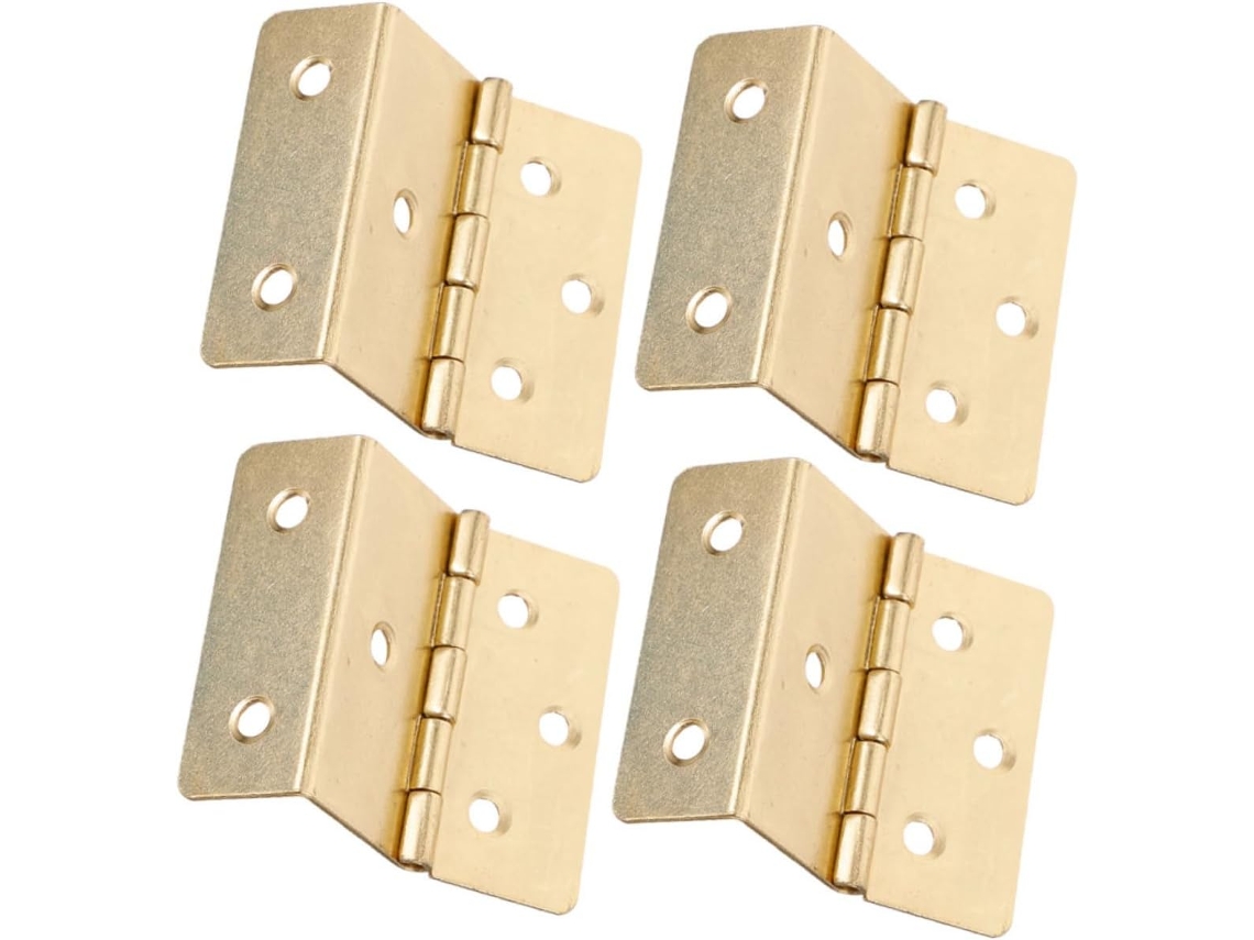 Villcase Conjunto De 4 Triplas Vintage Ferro Com 6 Furos Para Baús E