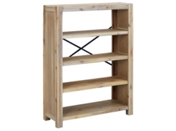 Bookcase, Bookcases Vidaxl Marrom Madeira De Acácia (n/a)