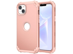 Capa De Celular Híbrida De Silicone E Policarbonato Para Iphone 15