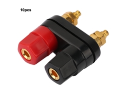 Laxiscreed Terminal De Altifalante Banhado A Ouro De 4mm Para Amplificador Com Conexão 2 Vias