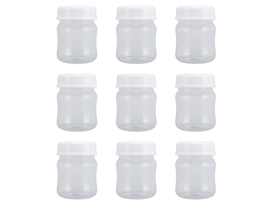 Mali garrafa de Armazenamento de Leite Materno com Tampa À Prova de Vazamento 90ml 9pcs Largo