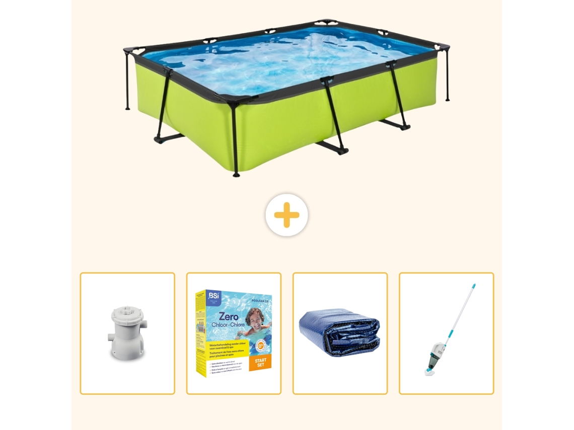 Exit-toys Piscina Exit Retangular - 300x200x65 Cm - 5-peças S196