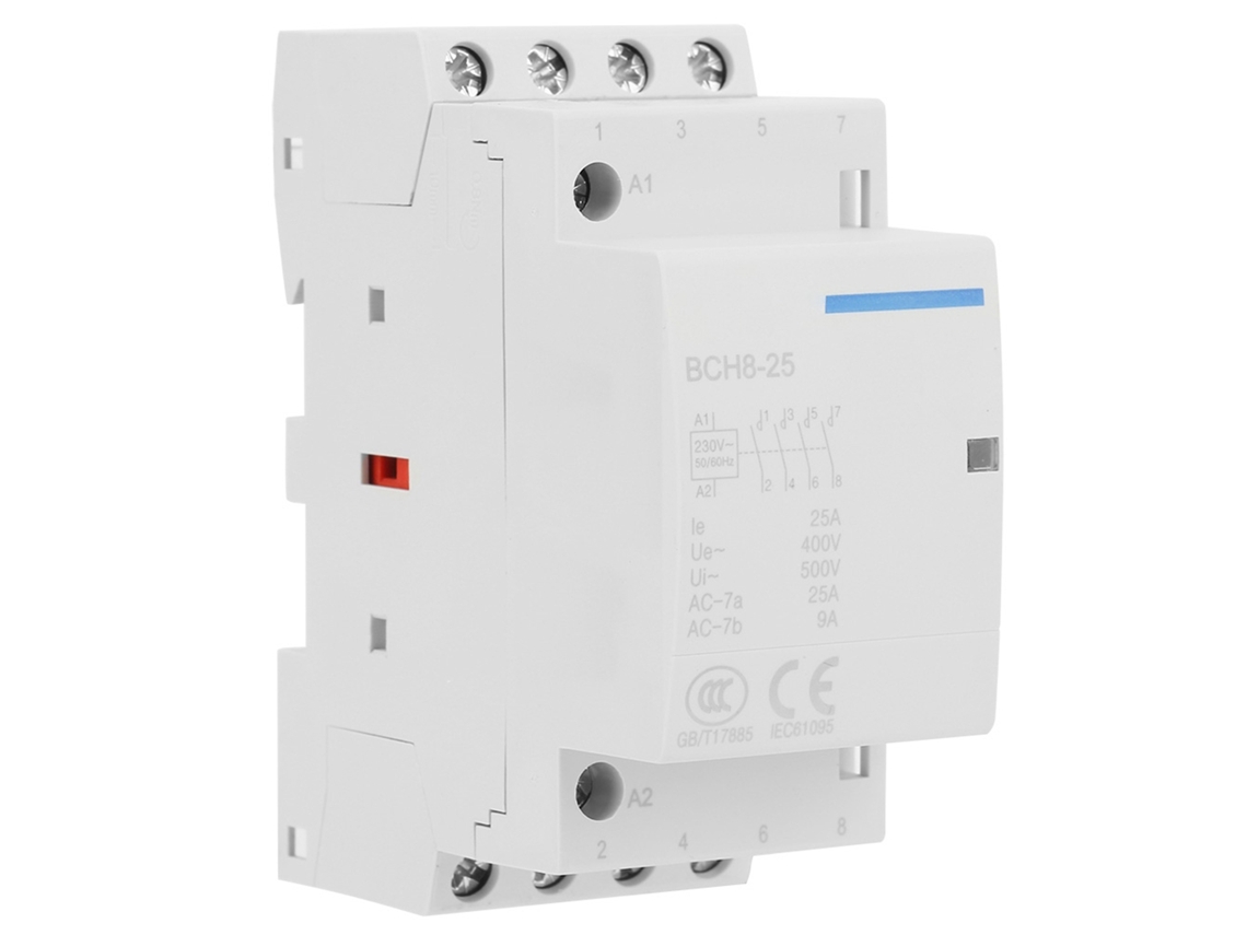 Laxiscreed Contactor De Ar Condicionado Doméstico 4p 25a Para Montagem Em Perfil Din