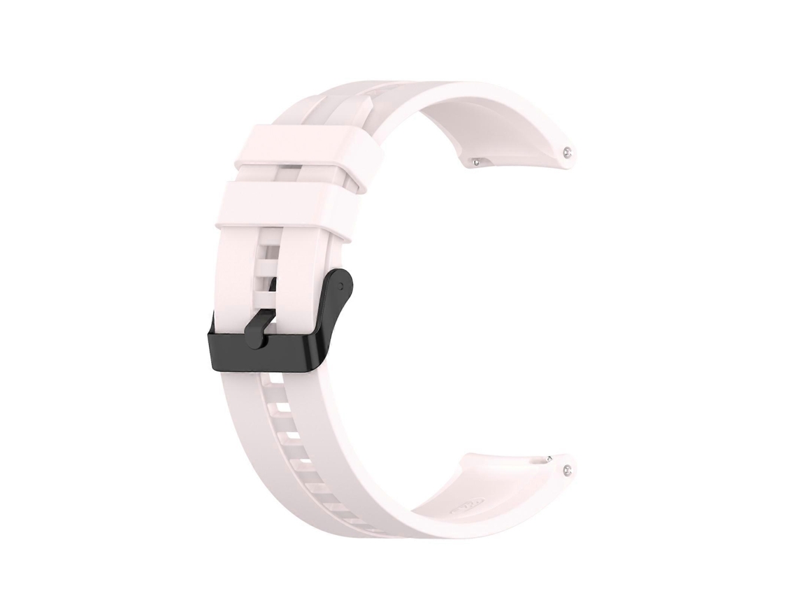 Pulseira De Silicone Para Huawei Watch Gt 2 Pro Com Fivela De Aço Preta (branca)