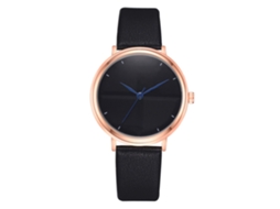 Relógio de Quartzo Vintage Estilo Simples Pulseira de Couro Pu Feminino Moda