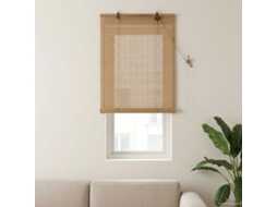 Vidaxl Estores De Rolo Castanho 40 X 160 Cm Bambu