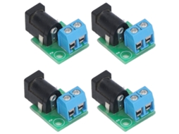 Placa Adaptadora Conector Dc 5.5x2.1mm Para 2p 5.08mm