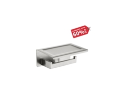 Suporte de Parede AQUAFORGE 3 em 1 para Escova Sanitária, para Limpeza Doméstica e Banheiros, Azul