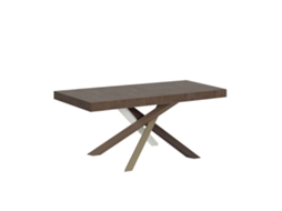 Mesa de Jantar Extensível 90X120/224 Cm Volantis Premium Nogueira Quadro 4/C ITAMOBY