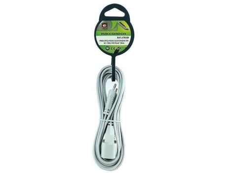 Extensão Elétrica 5m 2x0,75mm Branca Evoe