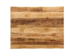 Vidaxl Tampo De Mesa C/ Borda Viva 90x80x2,5cm Mangueira Áspera Maciça