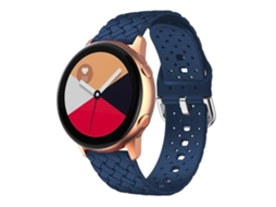 Pulseira De Silicone Com Textura Trançada Para Samsung Galaxy Watch4 40/44mm