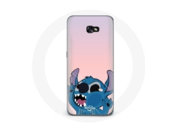 Capa para Samsung Galaxy A3 2017 Stitch nariz no ar Fundo rosa
