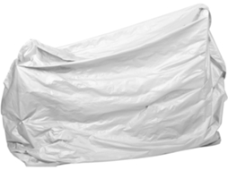 Capa para motociclista em PEVA marrom, cobertura total, tamanho médio, 120x210 cm