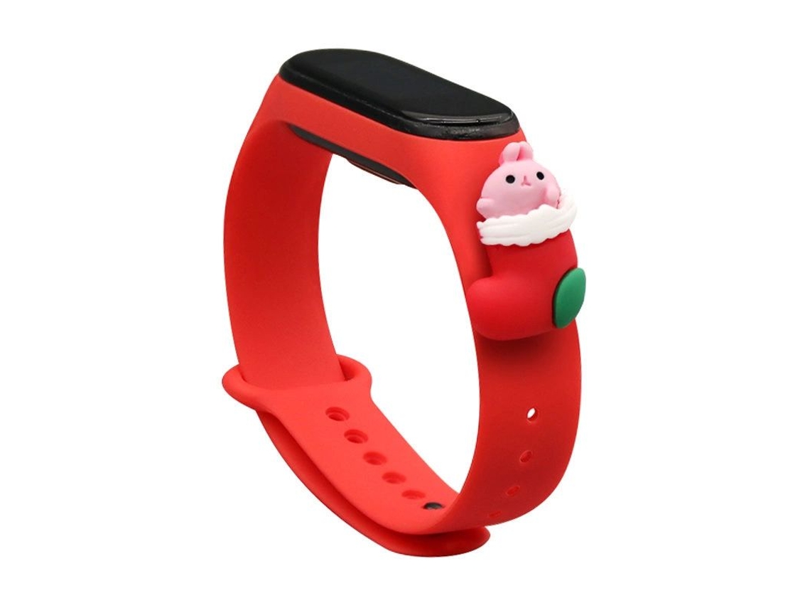 Pulseira de Natal para Xiaomi Mi Band 4/Mi Band 3 Vermelho