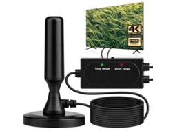Antena De Tv De Alta Definição Com Base Magnética, Antena Portátil Para Uso Interno, Capaz De Receber Canais Locais De Alta Definição.