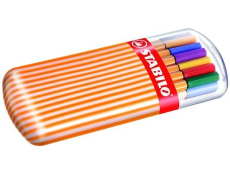 Marcador 0,4mm Fineliner  Point 88 Zebrui Estojo 20 Cores Sortidas