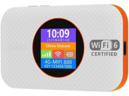 Roteador Wi-fi 6 Móvel 4g Lte Sem Trava Com Slot Para Cartão Sim,