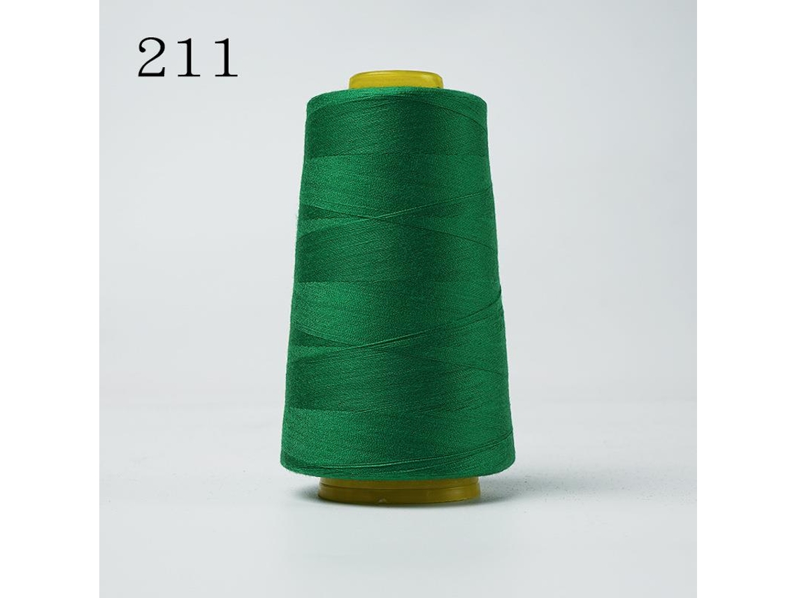 Linha de Bordar de Alta Velocidade 402/3000 Jardas, em Poliéster, para Máquinas de Costura Domésticas. MDUG (verde)