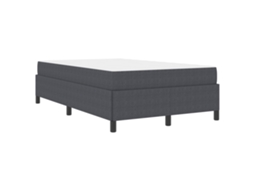 Estrutura da Cama com Colchão Cinza Escuro Tecido MAISON EXCLUSIVE 120x190 cm