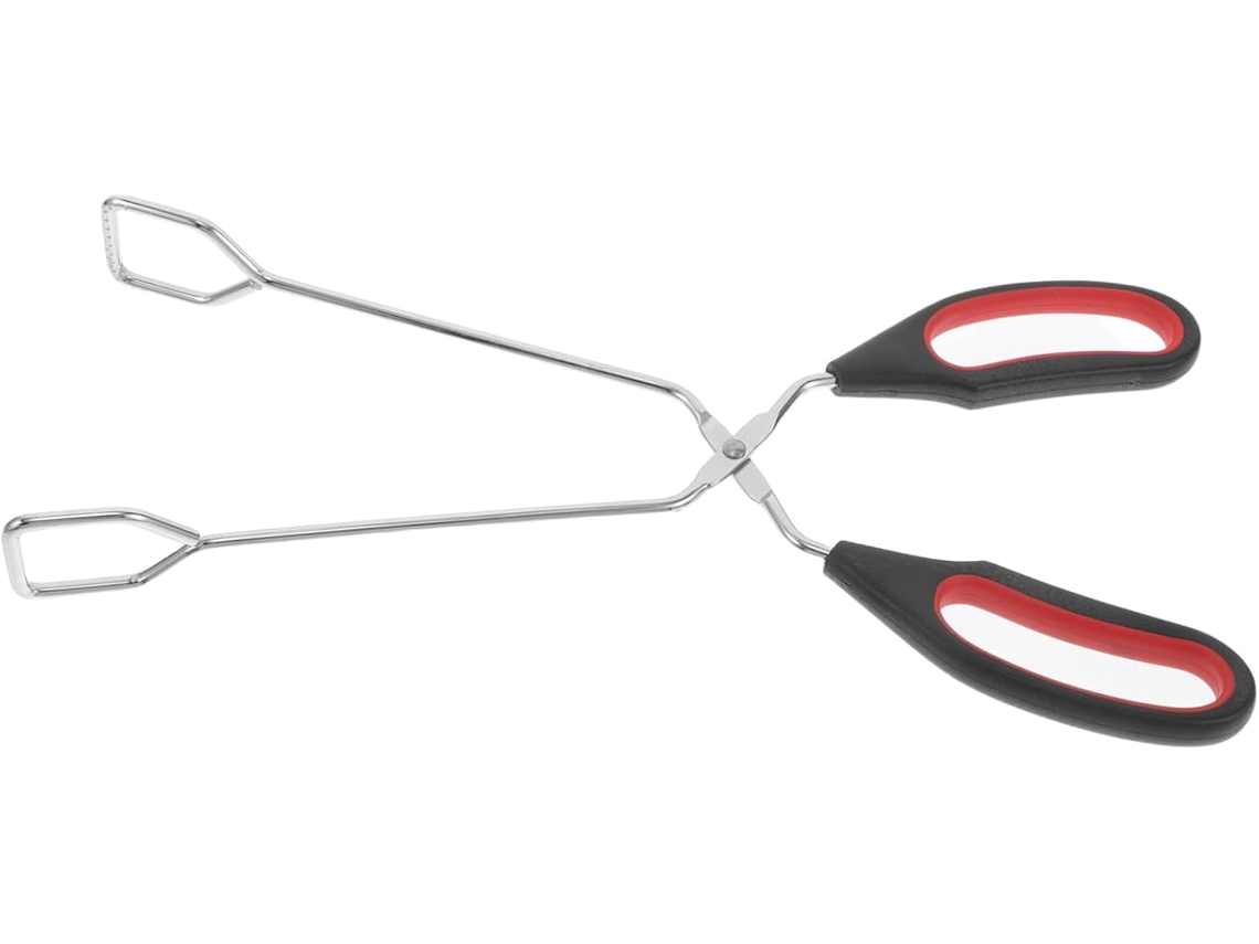 Pinça Para Churrasco De Aço Inoxidável 28cm Grelhar E Virar Alimentos Pão, Utensílio De Cozinha Versátil Para Cozinhar