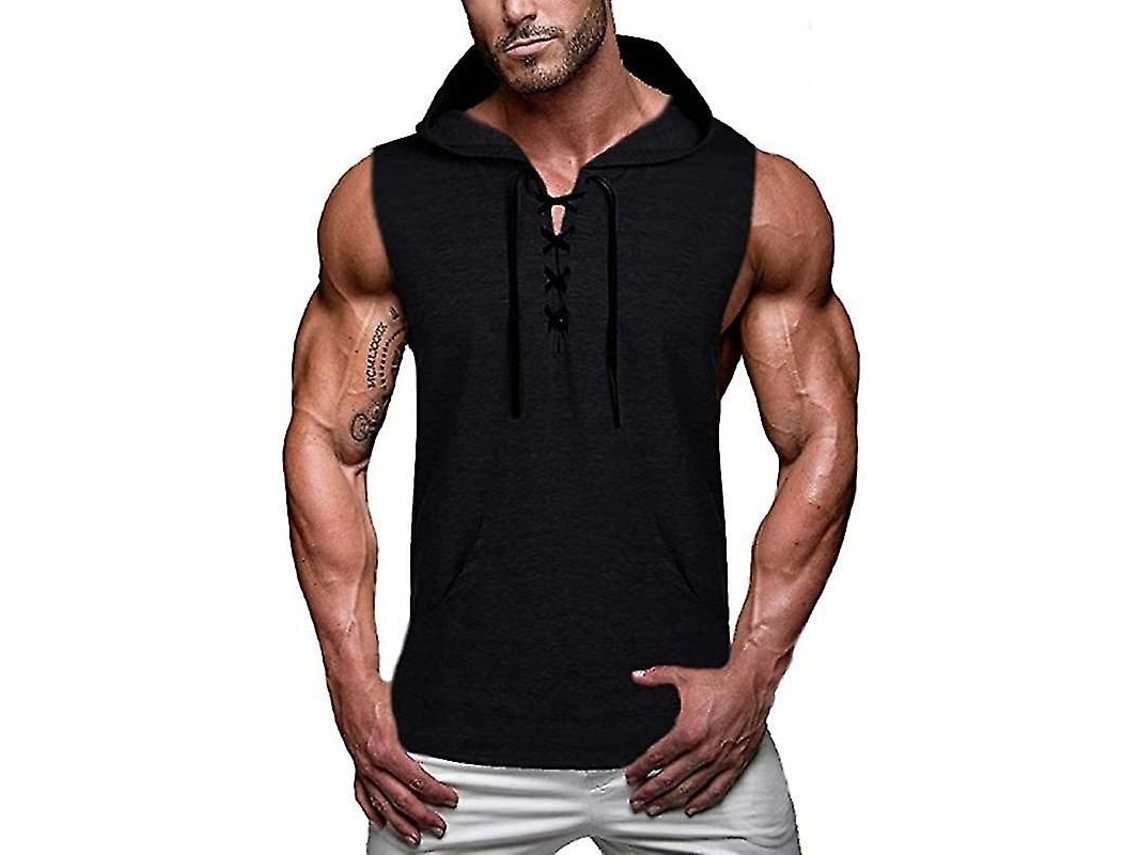 Colete Sem Mangas Fasst com Capuz para Homem de Treino S/MARCA
