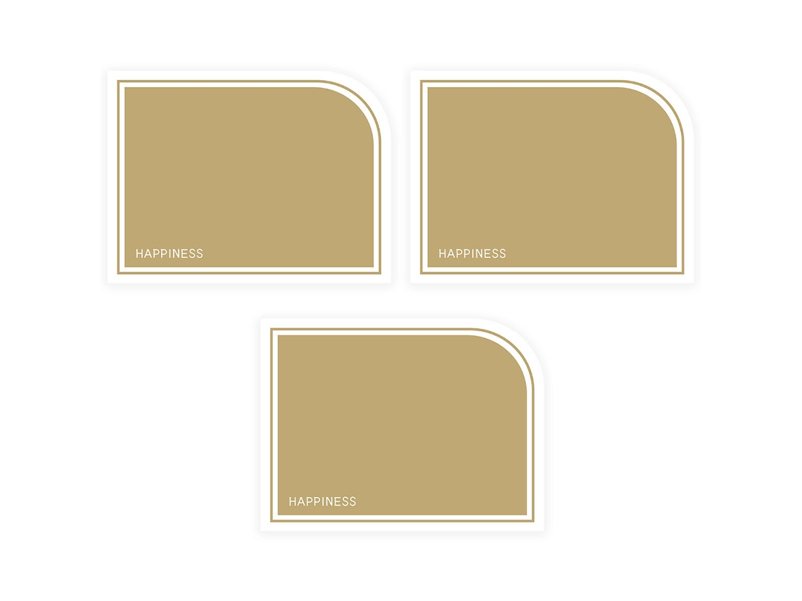 Conjunto de 3 Bases Retangulares Fáceis de Limpar NEVEANCE