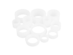 Conjunto De 12 Anéis De Plástico Branco Para Esmerilhadeira De Bancada, Compatíveis Com 7 Discos De Esmeril.