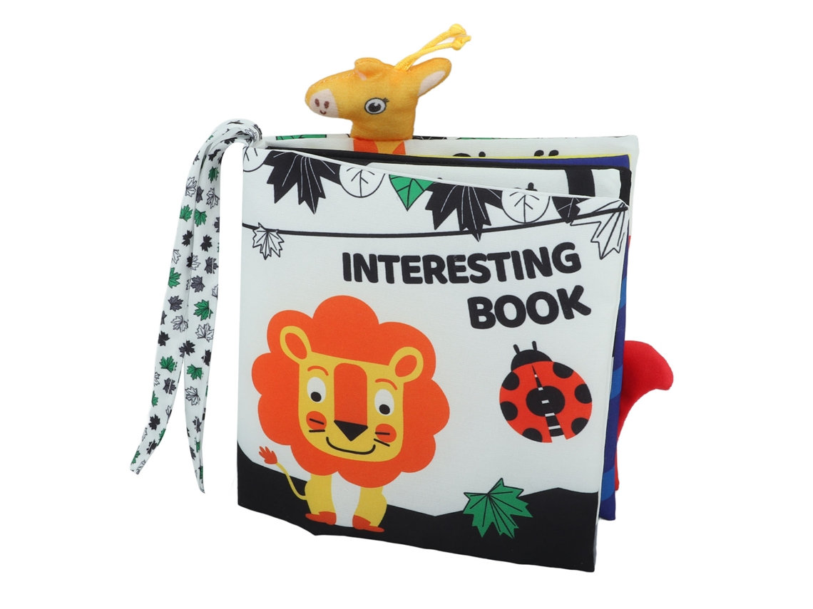 Primerox livro de Tecido para Bebê Macio Mordível Estéreo Educativo com Tocar e Sons Tipo B
