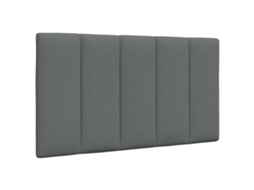 Vidaxl Almofadão De Cabeceira Hanko 90 Cm Tecido Cinzento-escuro