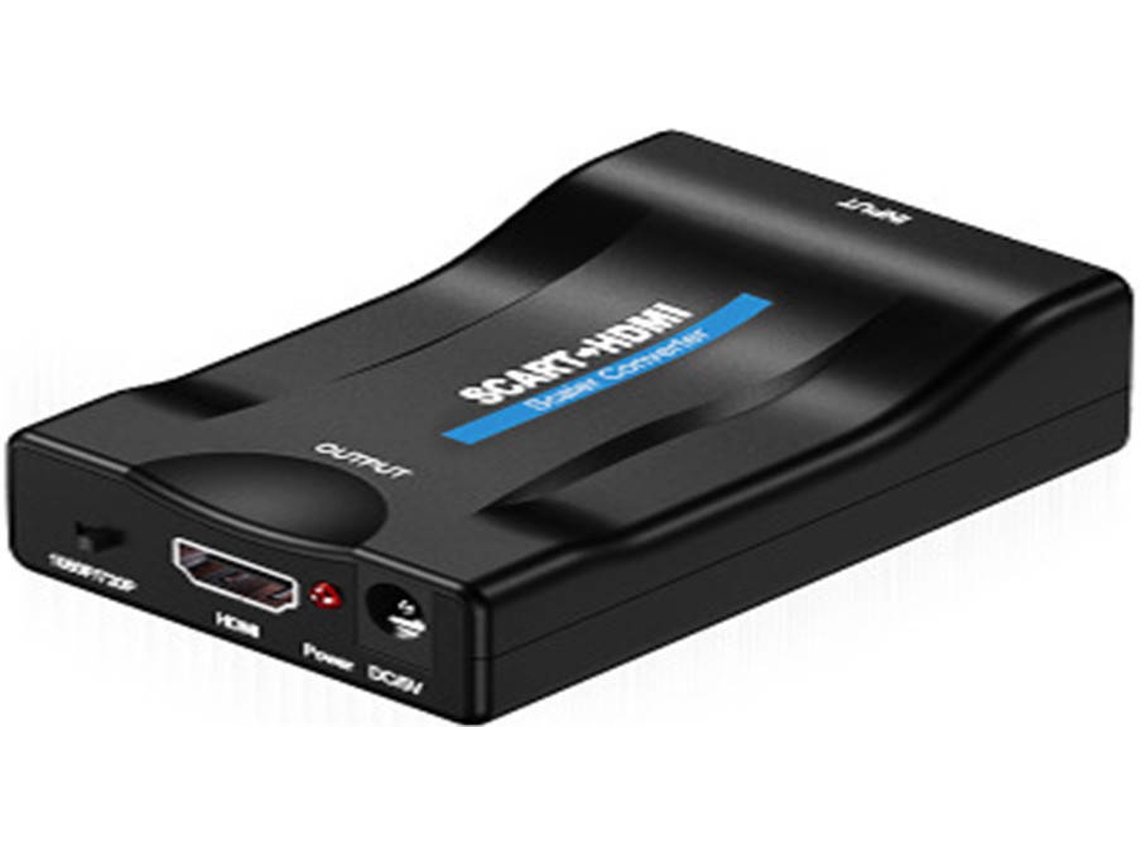 Conversor de VídeoHW2905 (Scart - Hdmi - Preto)