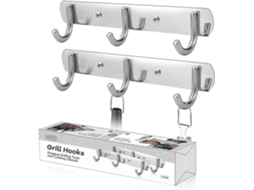 Omni portaplatos de Barbacoa Grillinator Y Colgador de Accesorios para Barbacoa