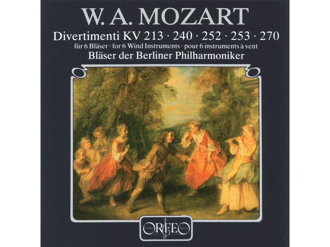 CD Bläser der Berliner Philharmoniker - Divertimenti für 6 Bläser KV 213/240/252/253/270 (1CD)