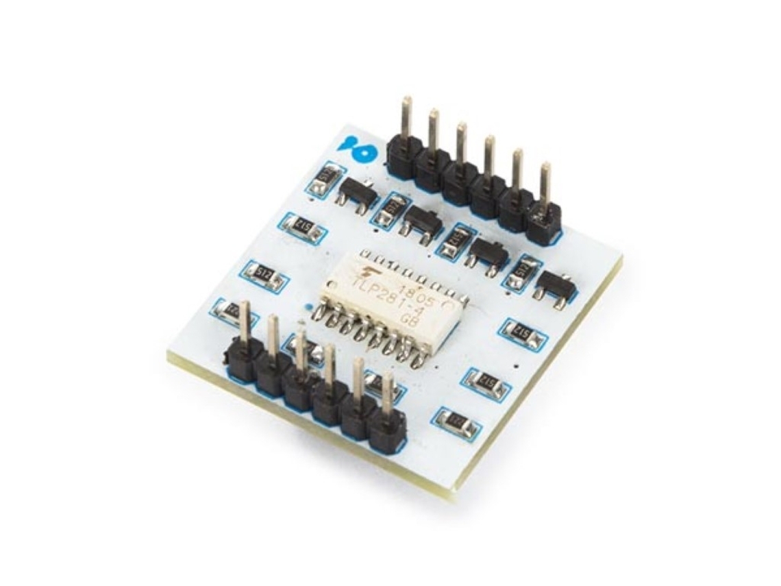 Placa De Expansão Ic Tlp281 De 4 Canais Com Conector Óptico Aquaforge