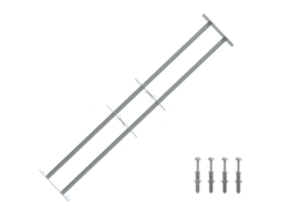 Vidaxl Grade De Segurança Para Janelas Com 2 Barras Cruzadas 3 Unid.