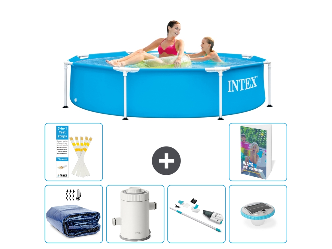 Piscina com Estrutura Redonda 244x51 Cm 5 peças S30 INTEX