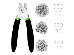 Kit De Alicate Para Anéis Fixação Com 270 Em Aço Galvanizado 3/4", 1/2" E 3/8", Para -aquaforge