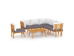 Garden Lounge Set, Garden Lounge Sets Vidaxl Marrom Madeira De Acácia (n/a)
