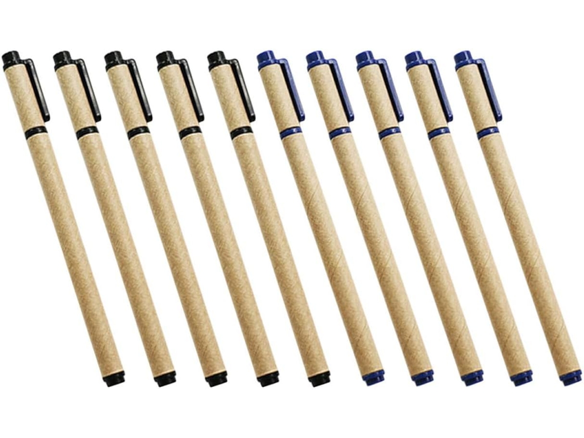 Canetas Em Gel Stobok, Pacote Com 10 Unidades, Papel Kraft, Ideais