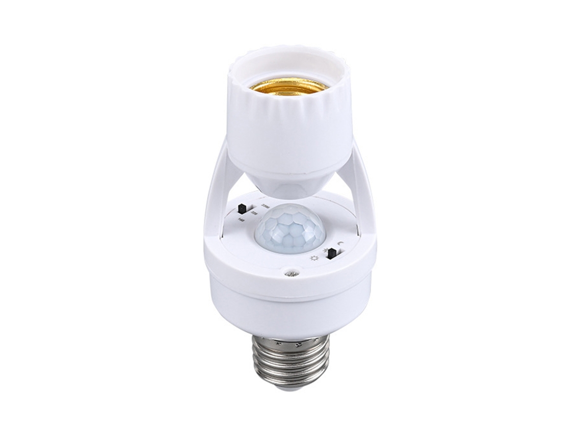 2026 base de Lâmpada E27 com Sensor de Movimento Pir Adaptador de Tomada para Lâmpada Led Escada Garagem Corredor Varanda
