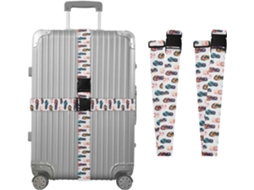Conjunto De 2 Alças Bagagem Sem Costura Para Chinelos Praia, Alças De Viagem, Acessórios Para Cintos, Conector De
