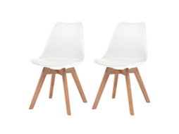 Dining Chair, Dining Chairs Vidaxl Branco Plástico (n/a)