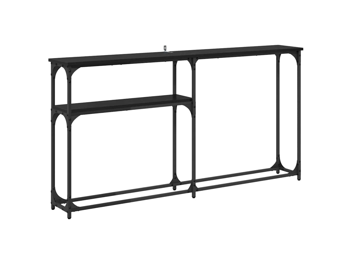 Mesadeconsola Carvalho Preto 146 X 22,5 X 75 Cm MAISON EXCLUSIVE