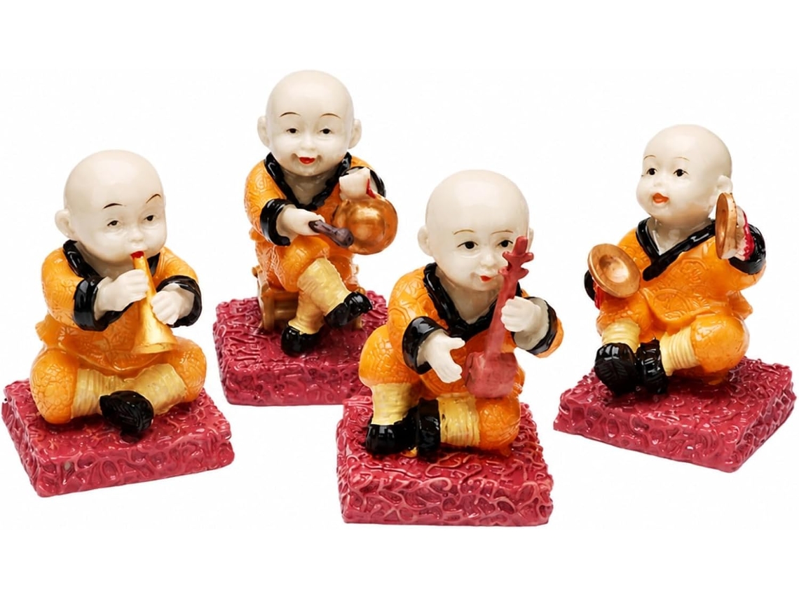Conjunto De 4 Miniaturas De Resina