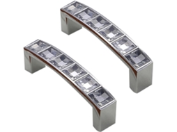 Puxador Em Forma De U Liga Zinco Prateado Doitool, 2 Peças Com Parafusos De, 2cm Para Gaveta Ou Porta