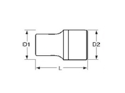 Soquete Longo 1/4" 4 Mm Tengtools 55m1407040