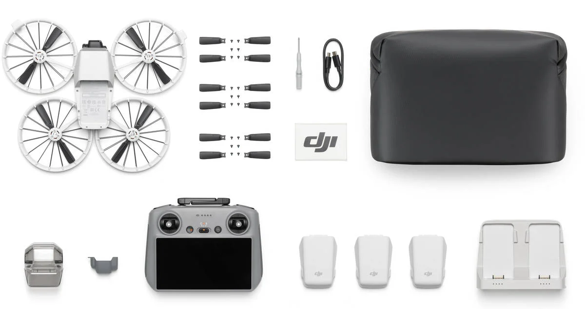 Drone DJI FLIP FLY Combo (4k - Autonomia: 31 minutos - Cinzento)
