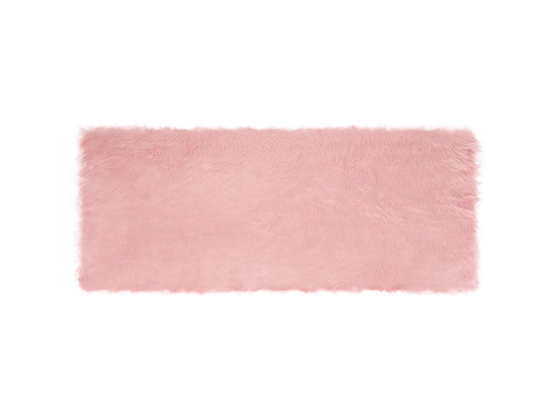 Conjunto 1 Tapete Vidaxl Rosa Poliéster (80 X 200 Cm)